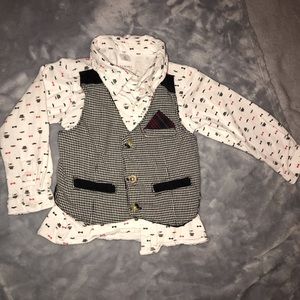 🔴Long sleeve with attached vest